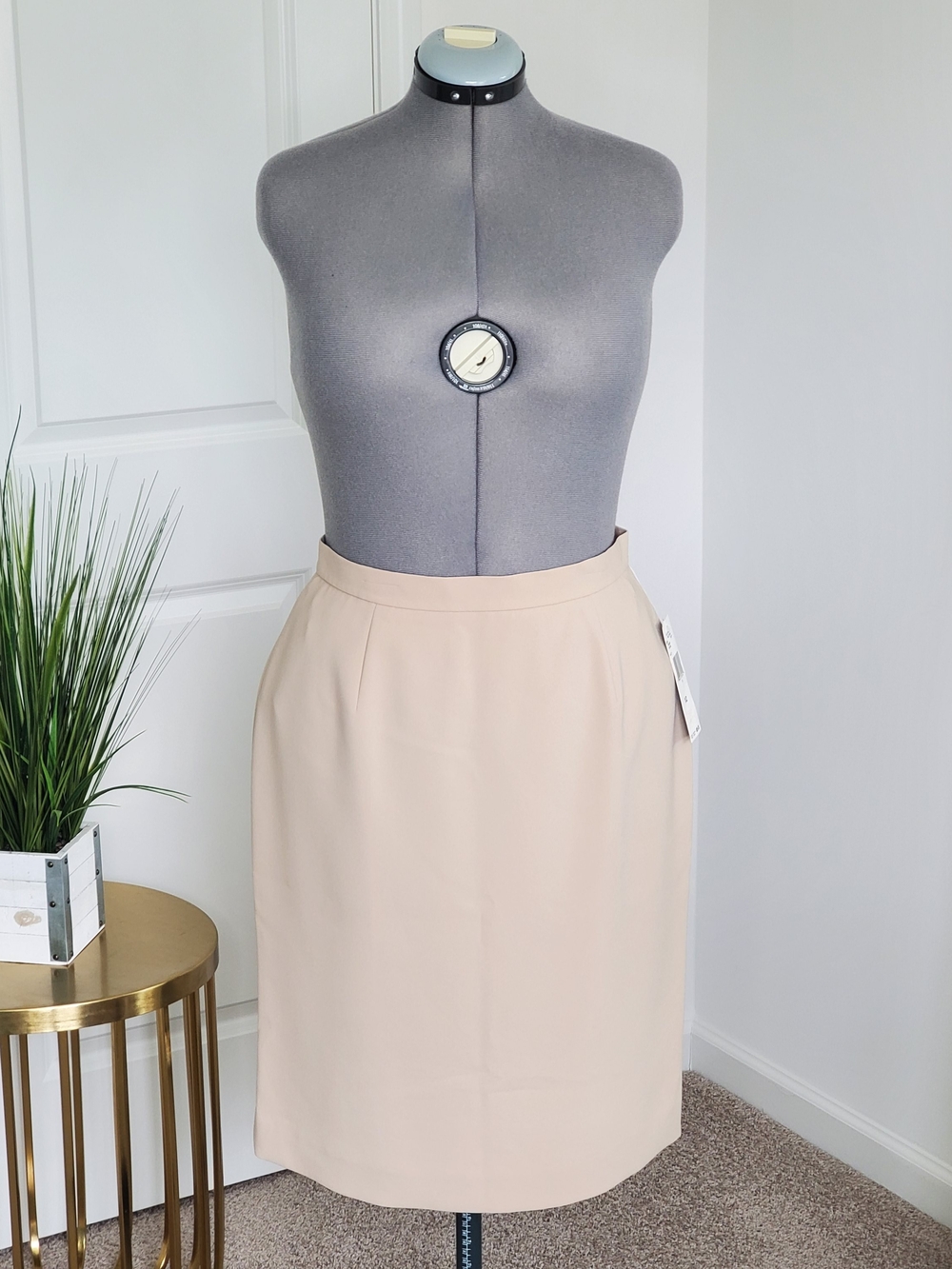 Jones New York Women's Pencil Skirt, Beige (Size 12)